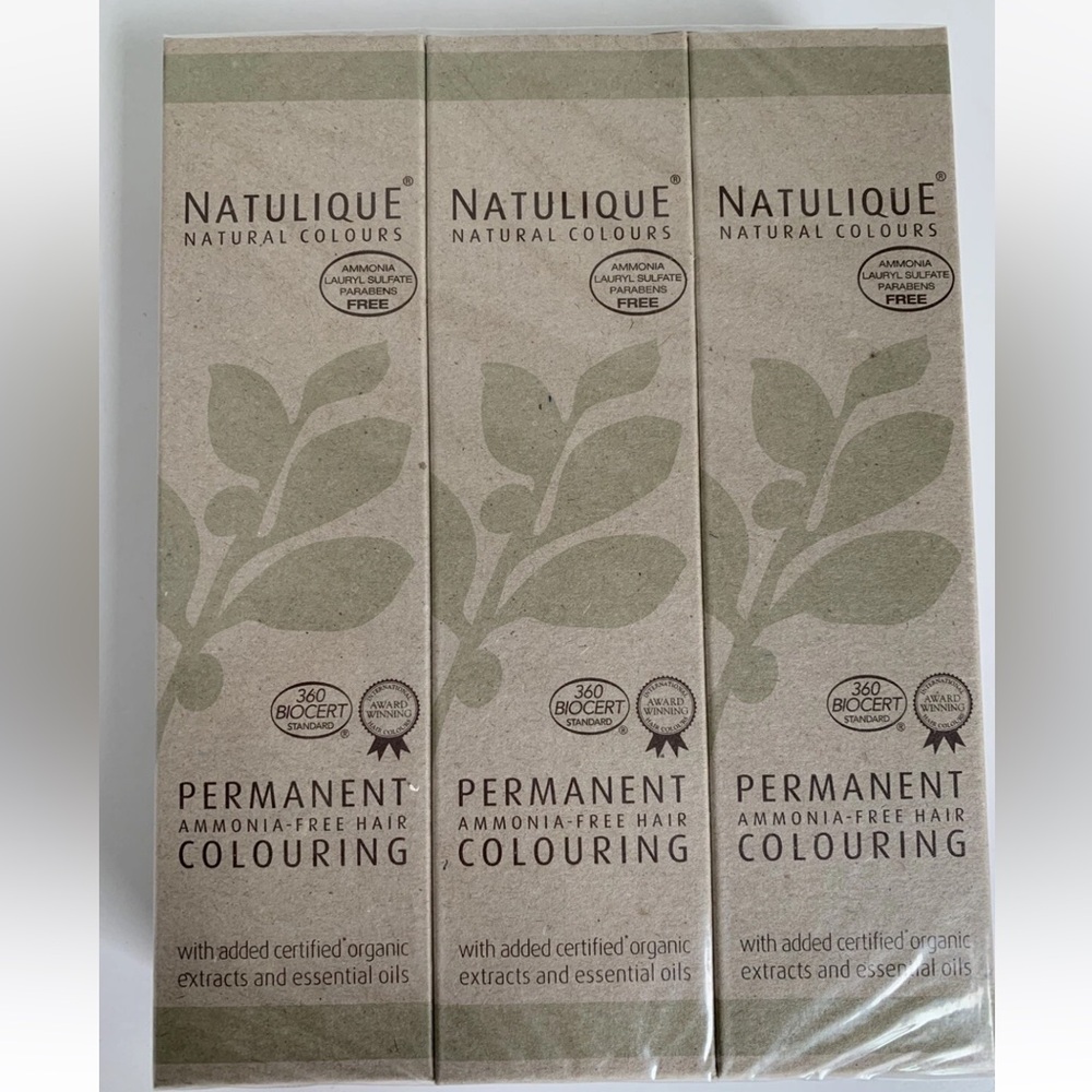Silver Hair Dye Natulique hair color lot of 3 boxes ammonia free